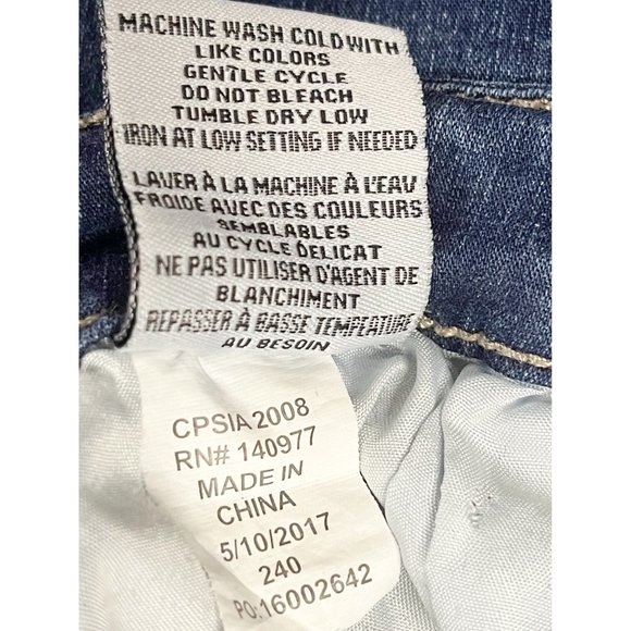 Hudson Boys Jude Skinny Jean Stretch Slim Size 16 Dark Wash Moon Dust 5 Pocket - Picture 7 of 10